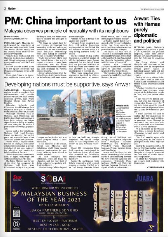 Source: The Star, 20 May 2024